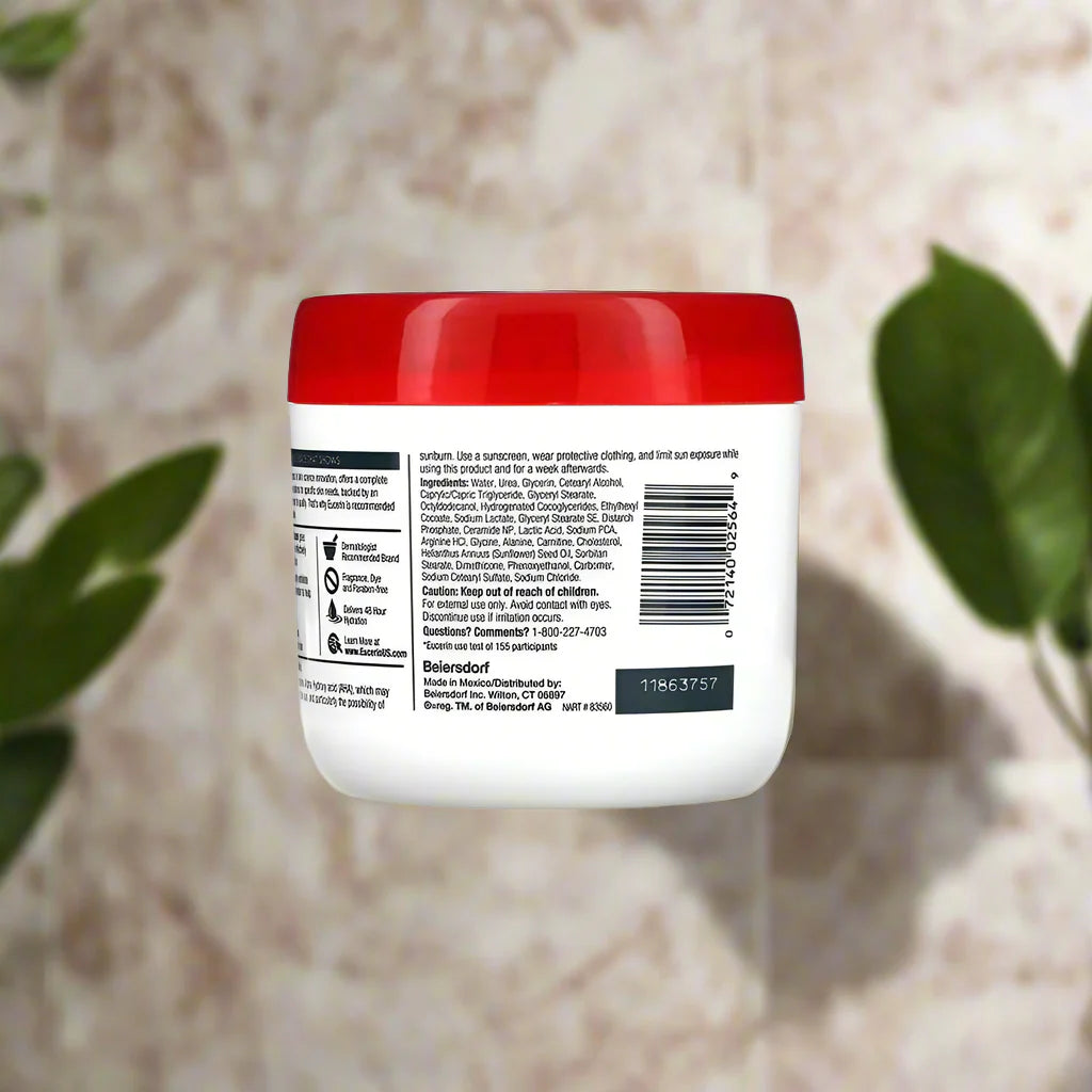 Eucerin, Roughness Relief Cream, Fragrance Free, 16 oz (454 g).