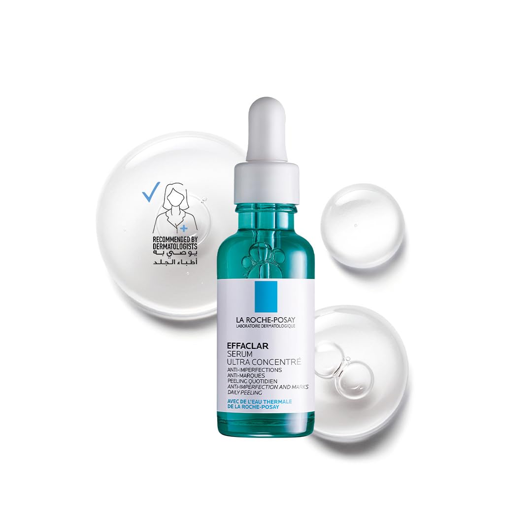 سيروم إيفاكلار لعلاج حب الشباب من لاروش بوزيه مع حمض الساليسيليك والنياسيناميد للبشرة الدهنية والمعرضة لحب الشباب، 30 مل