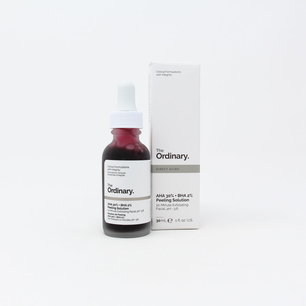 The Ordinary AHA 30% + BHA 2% Peeling Solution.