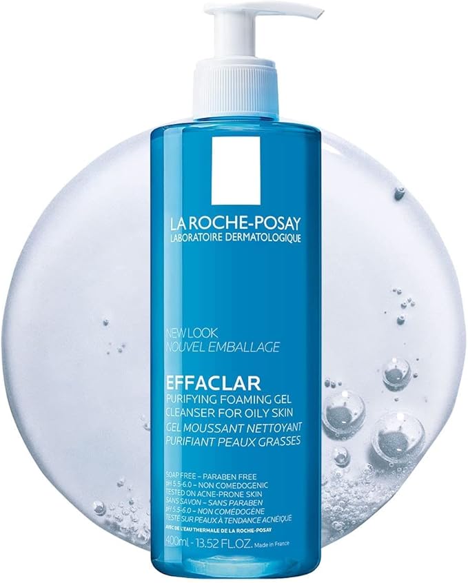 La Roche-Posay Effaclar Acne Foaming Cleansing Gel for Oily and Acne Prone Skin 400ml.