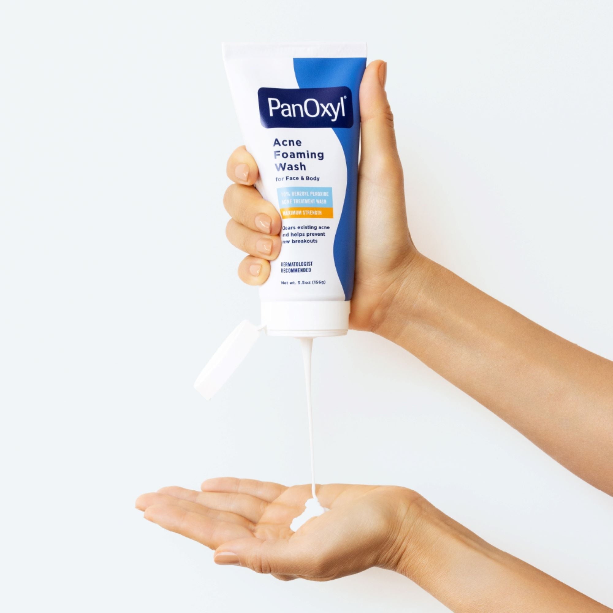 PanOxyl Acne Foaming Wash 10% Benzoyl Peroxide Maximum Strength - 156g.