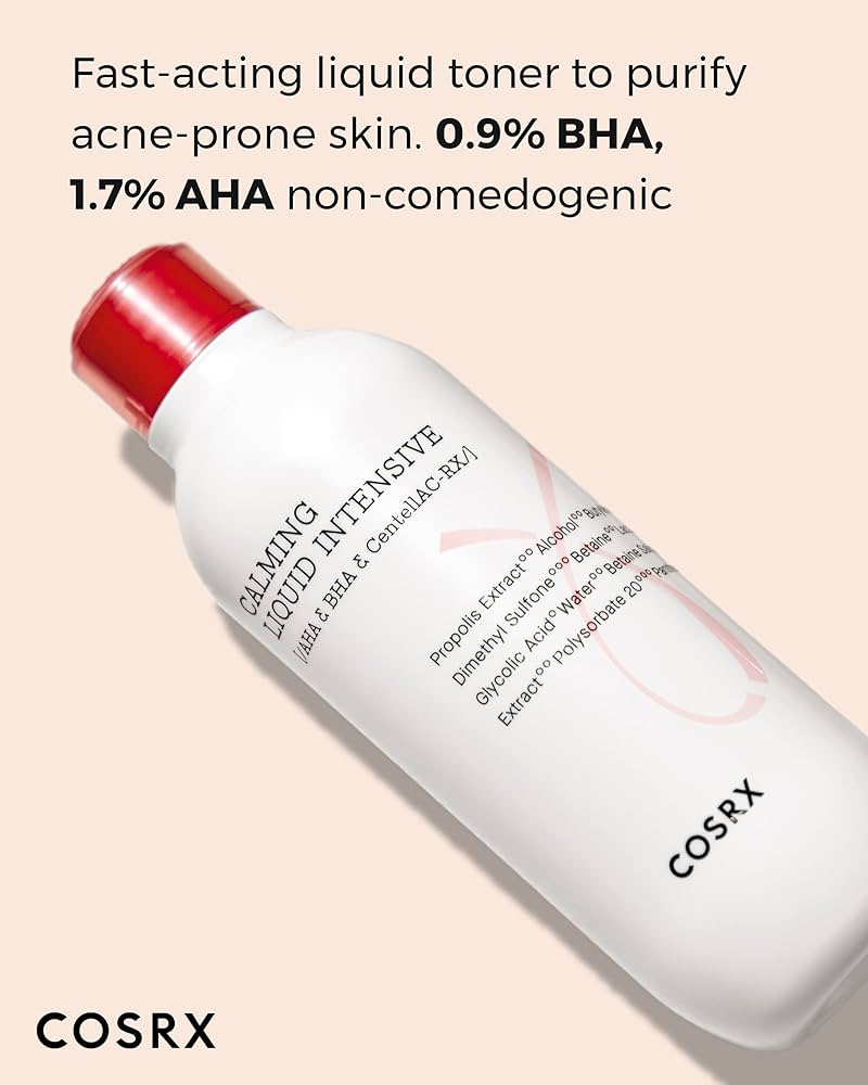 COSRX Calming Liquid Intensive AHA, BHA & CentellaAC-RX -  125ml.