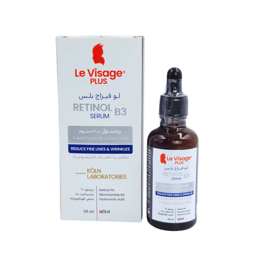 Le Visage Plus Retinol B3 Serum Anti Aging Reduce Fine Lines And Wrinkles - 75ml