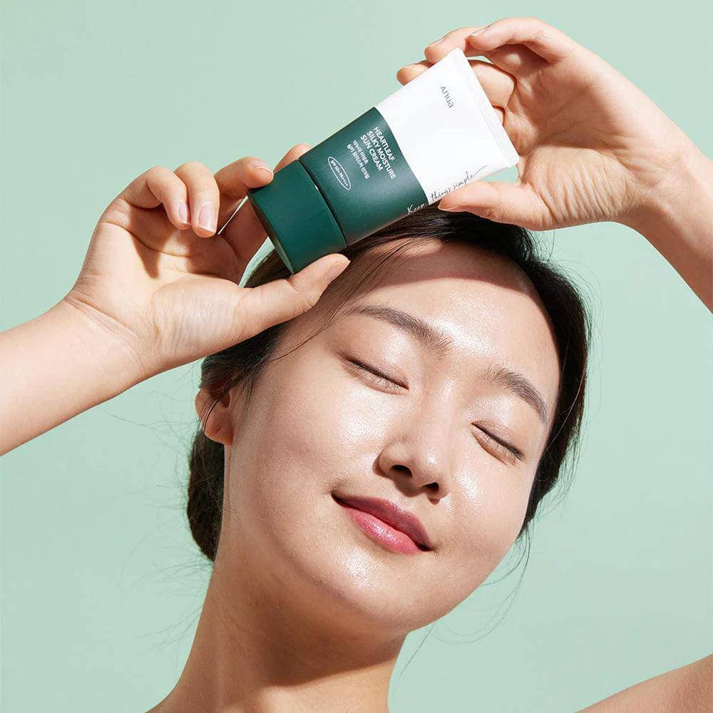 Anua Heartleaf Silky Moisture Sunscreen SPF50+ - 50 ml.