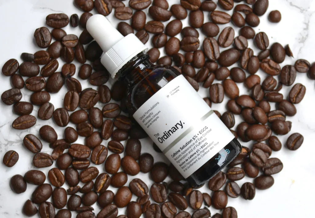 The Ordinary Caffeine serum for circles.