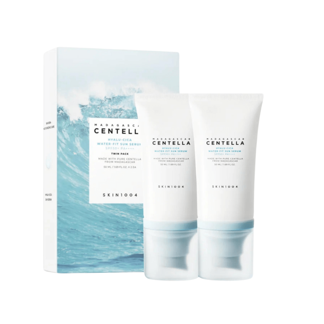 Skin1004 Madagascar Centella Hyalu-Cica Water-Fit Sun Serum (SPF50+ PA++++) - 50 ml x 2.