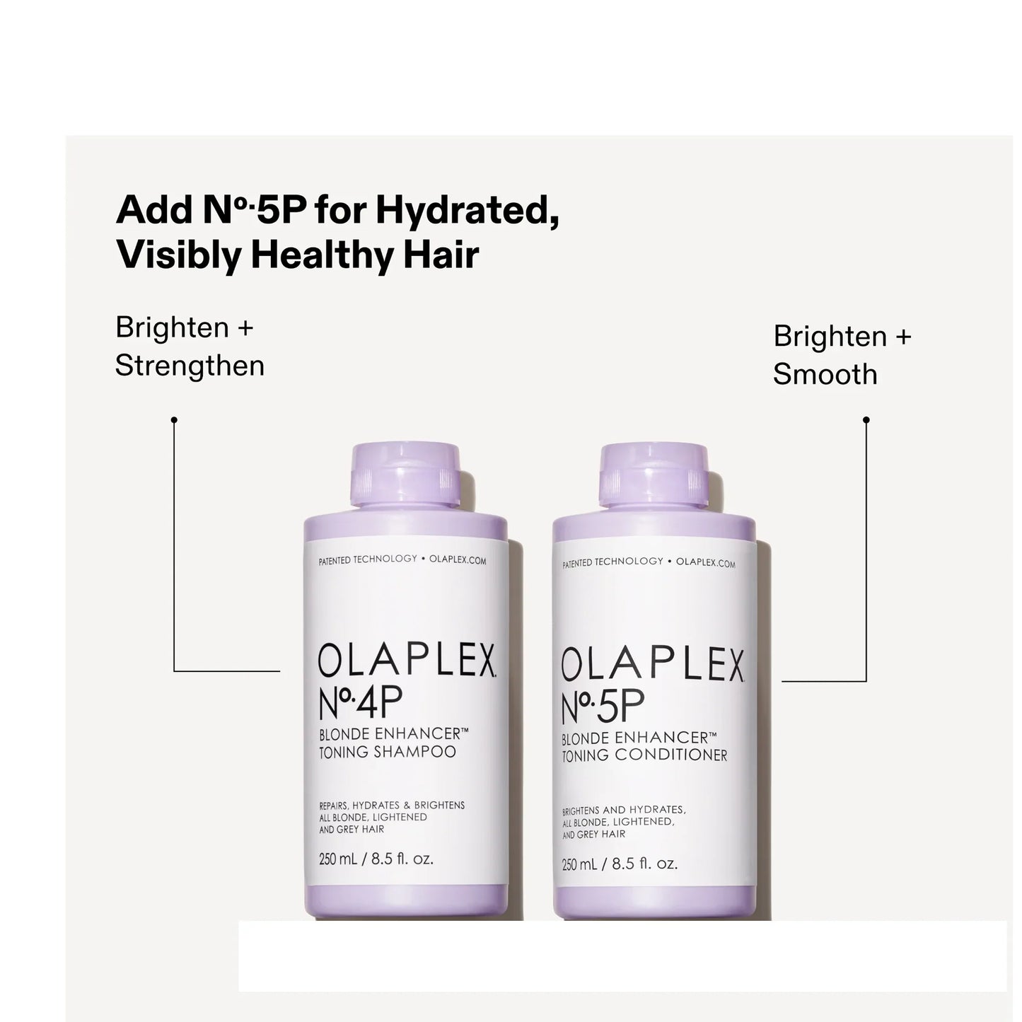 Olaplex No. 4P Blonde Enhancer Toning Shampoo.