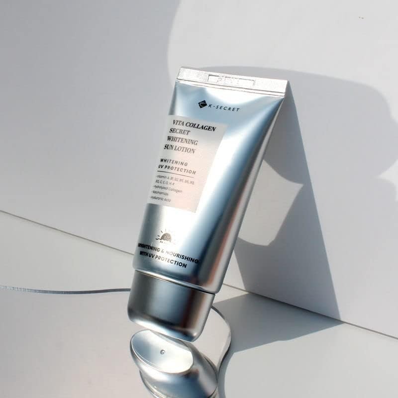 K- Secret Vita Collagen Secret Whitening Sun Lotion.
