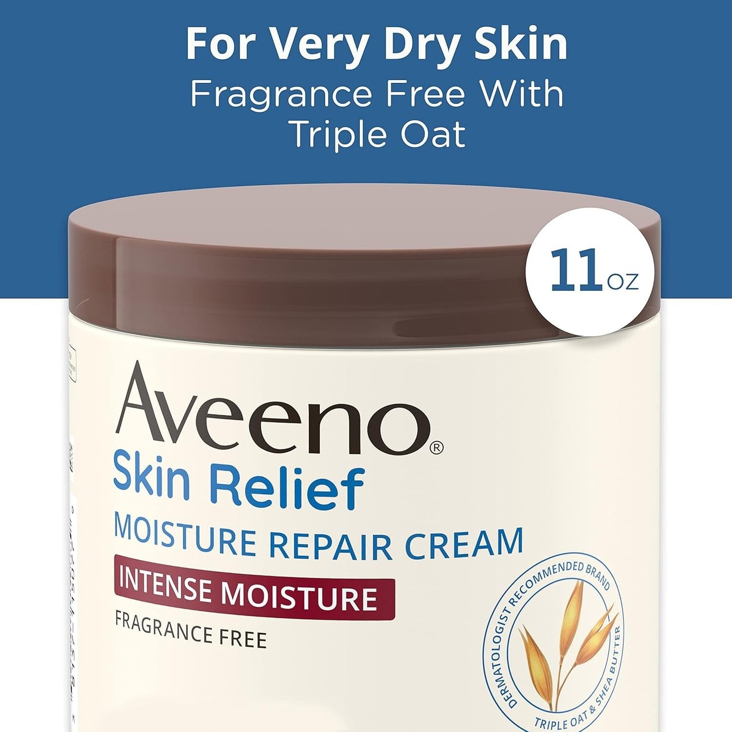 Aveeno Skin Relief Intense Moisture Repair Body Cream - Fragrance-Free 11 oz.