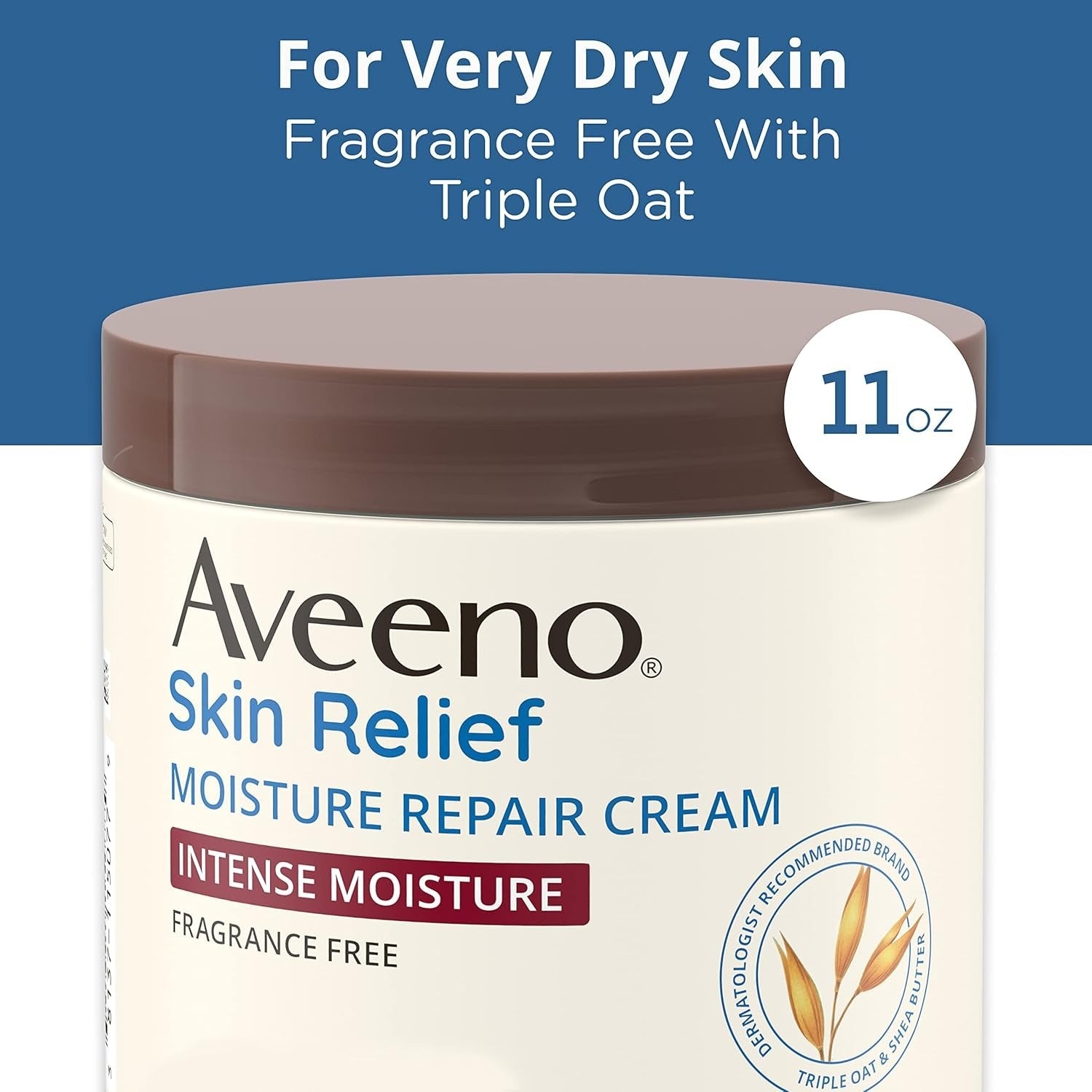 Aveeno Skin Relief Intense Moisture Repair Body Cream - Fragrance-Free 11 oz.