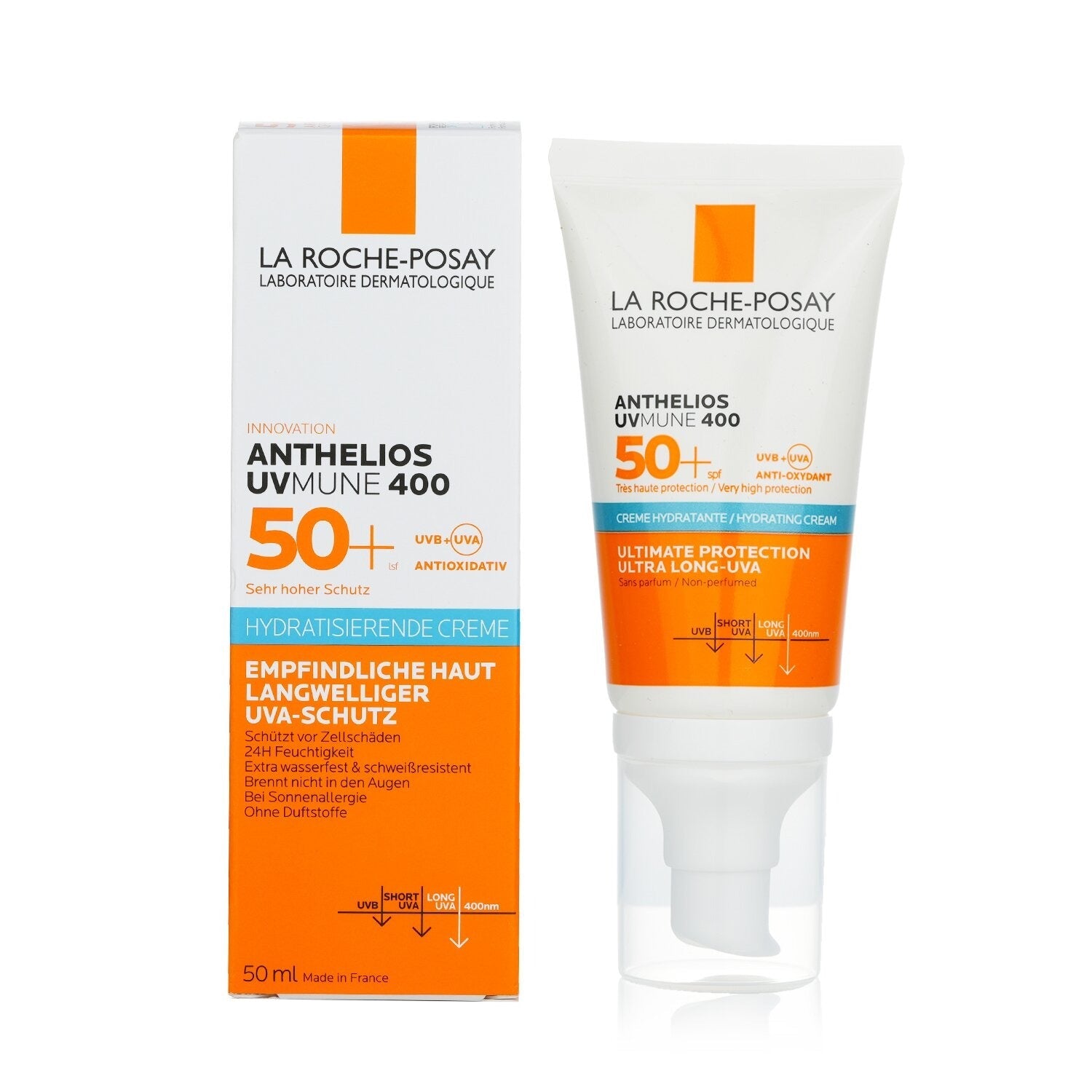 La Roche Posay Anthelios UVmune 400 Hydrating Cream SPF 50 - 50ml.