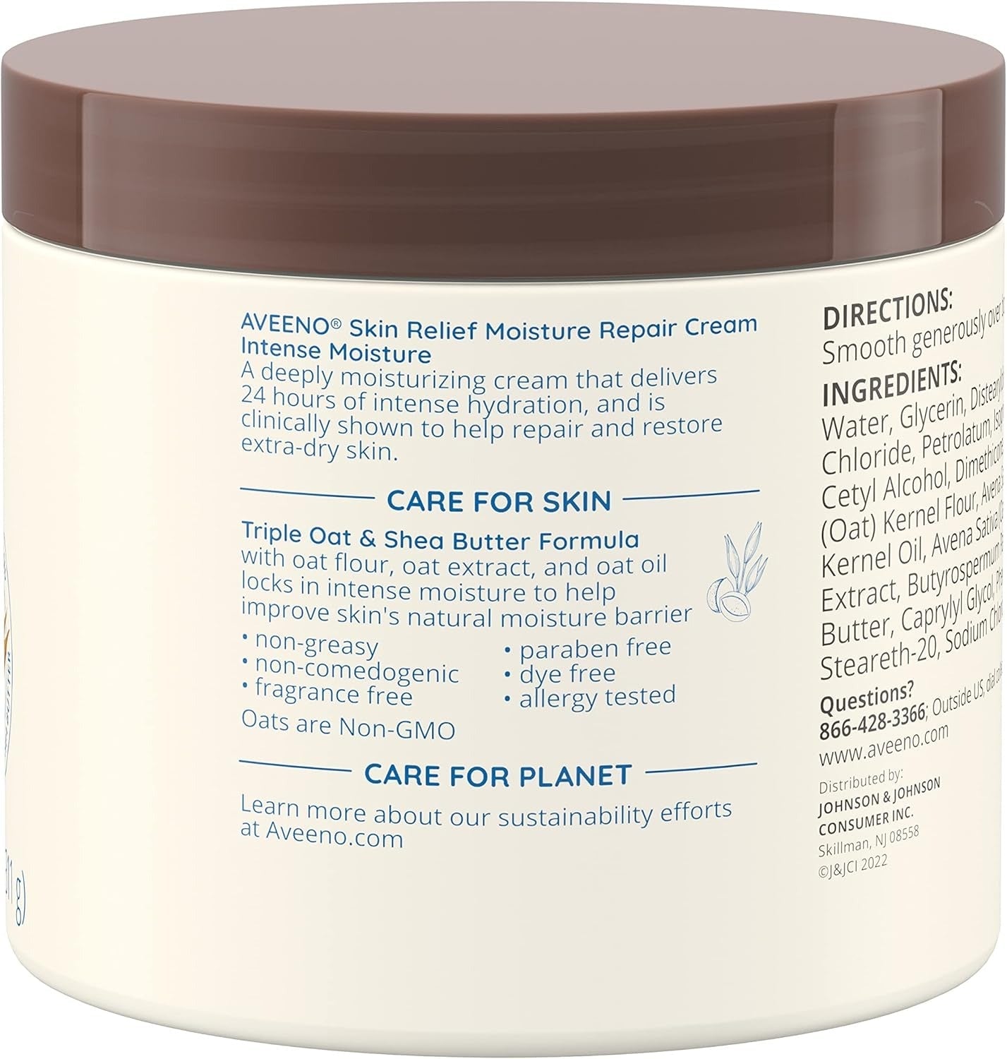 Aveeno Skin Relief Intense Moisture Repair Body Cream - Fragrance-Free 11 oz.