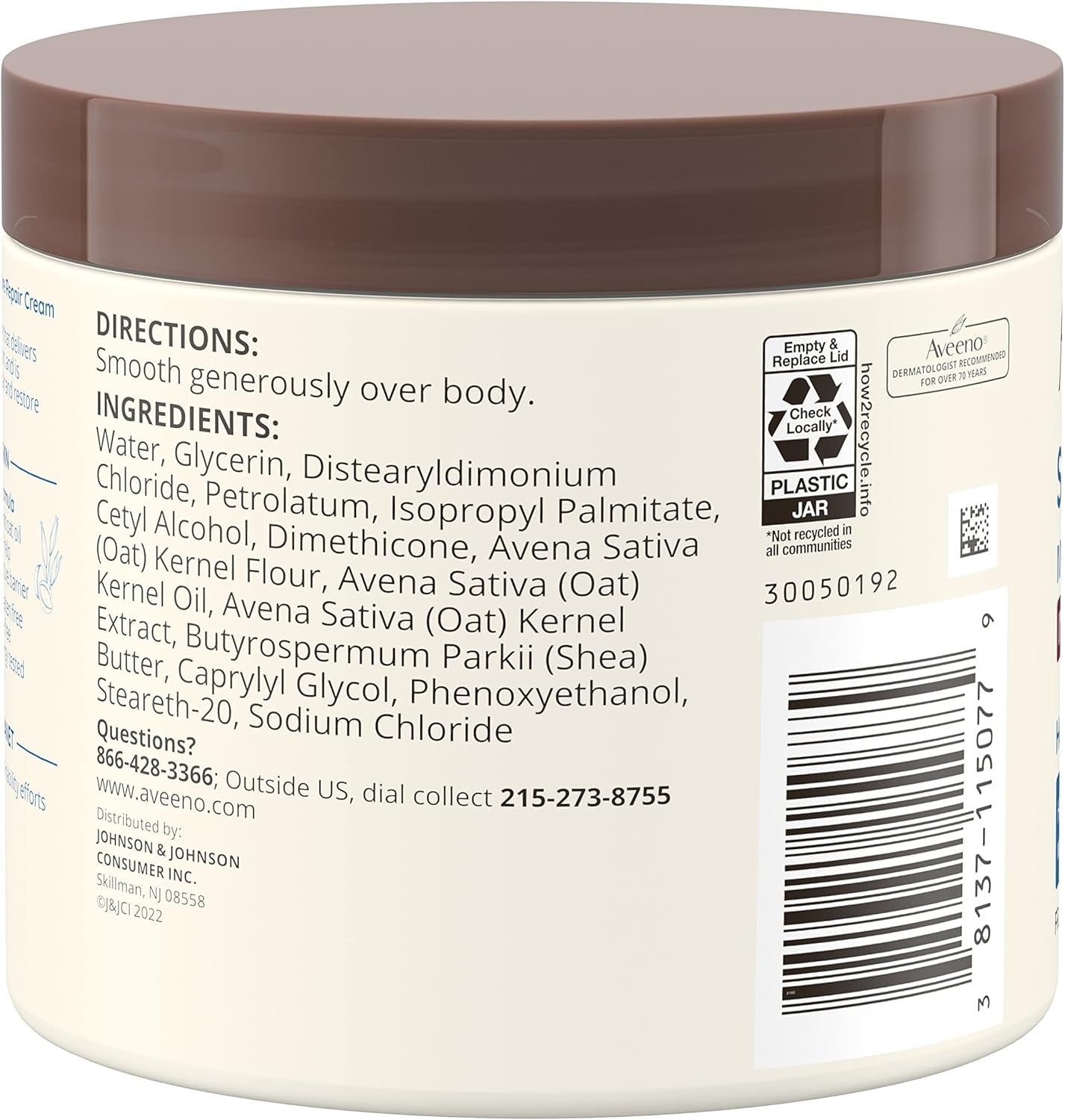 Aveeno Skin Relief Intense Moisture Repair Body Cream - Fragrance-Free 11 oz.