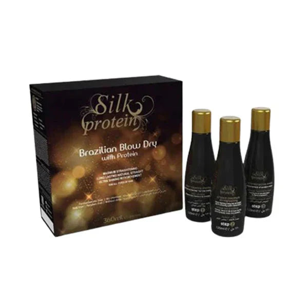 Brazilian Secrets Hair - Silk Protein Brazilian Hair Straightener to Smooth Hair  120ml x 3